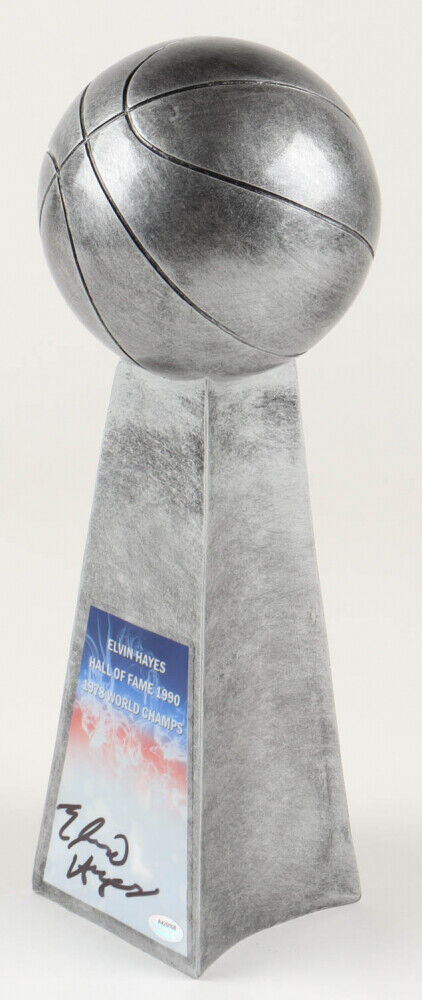 Elvin Hayes Signed Hall of Fame 14” Basketball Championship Trophy (Schwartz)