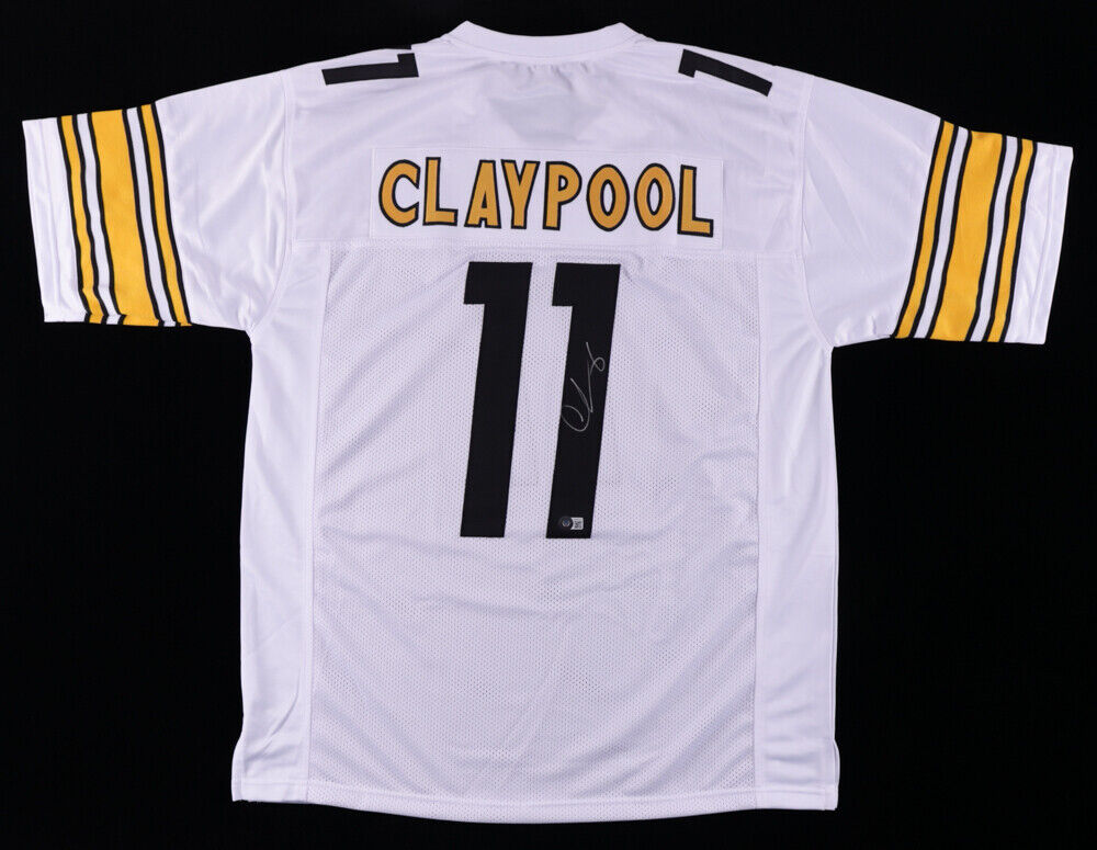 Chase Claypool Signed Pittsburgh Steelers White Home Jersey (Beckett Hologram)