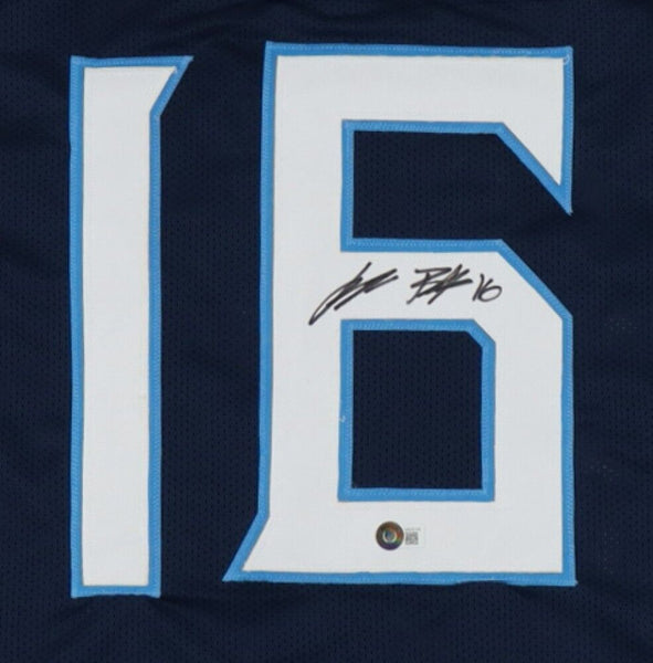 Treylon Burks Autographed Powder Blue Pro Style Football Jersey