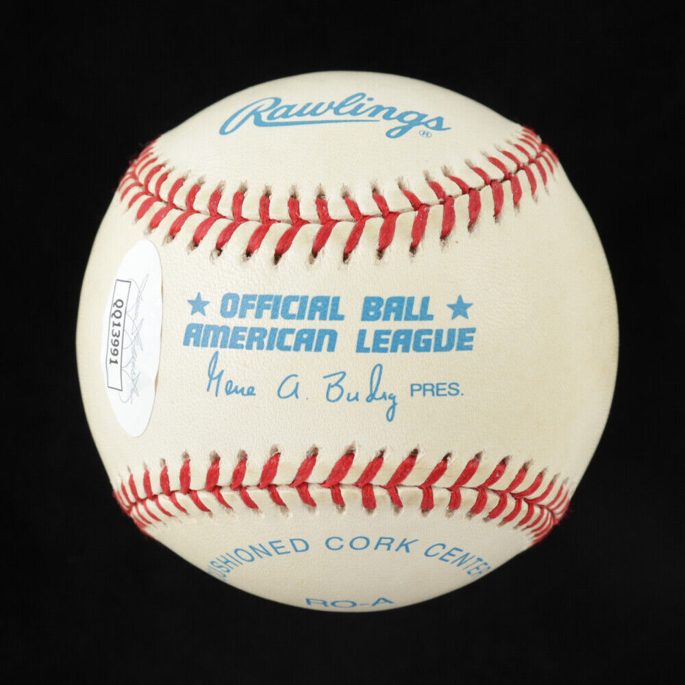 Al Kaline Signed OML Baseball (JSA COA) Detroit Tigers 3,000 Hit Club / HOF 1980