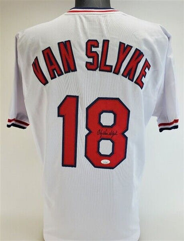 Andy Van Slyke Signed St Louis Cardinals Jersey (JSA COA) 3×All-Star Outfielder