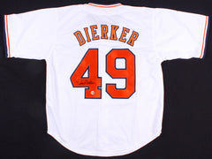 Larry Dierker Signed Astros Jersey (Fiterman Sports Hologram) Houston(1964–1976)