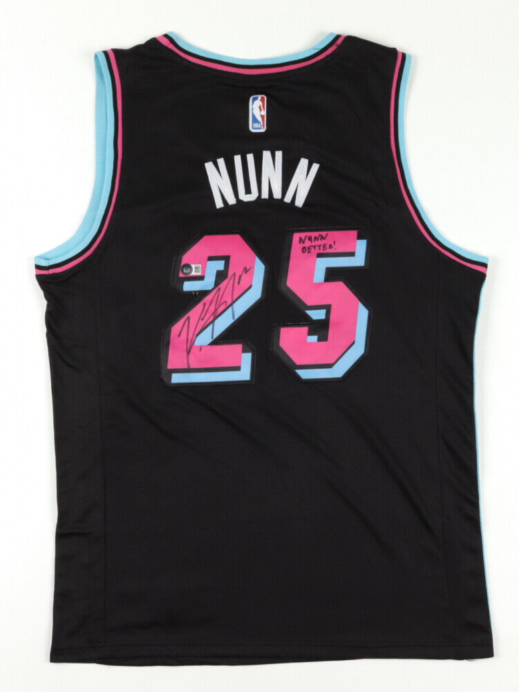 Kendrick Nunn Signed Miami Heat Custom Jersey "NUNN BETTER" Beckett COA