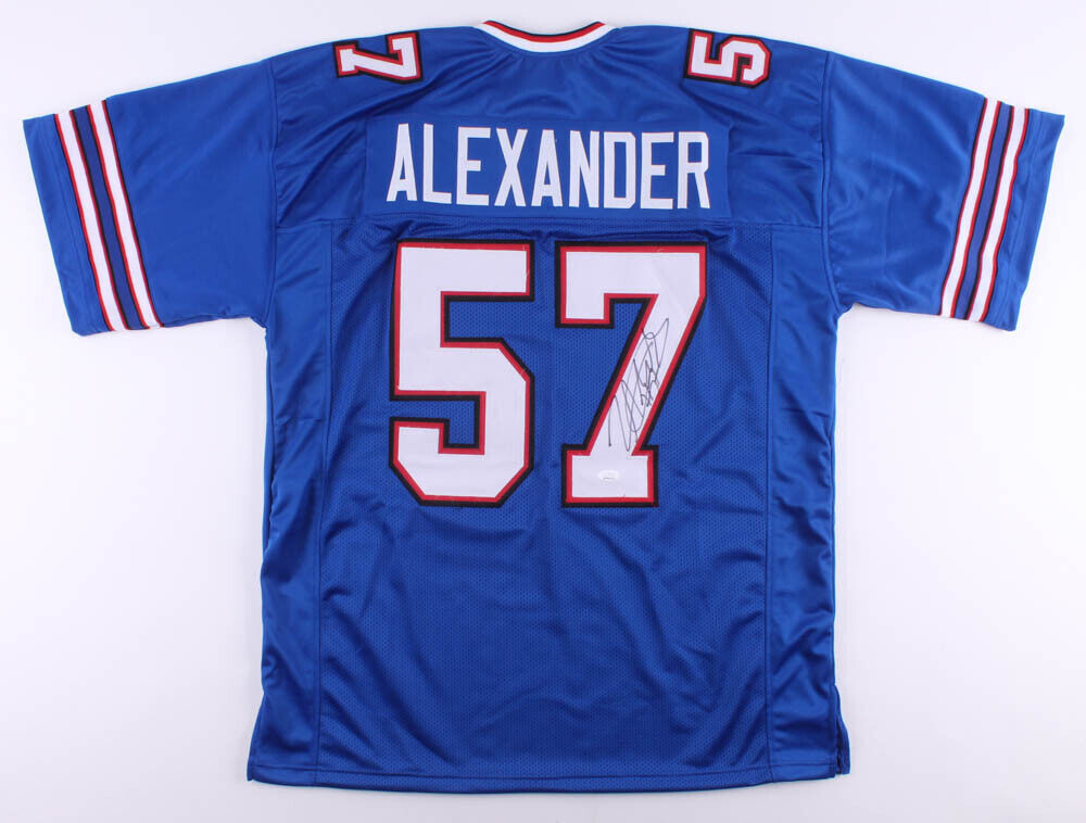 Lorenzo Alexander Signed Buffalo Bills Jersey (JSA COA) 2×Pro Bowl Linebacker
