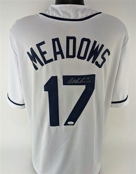 Austin Meadows Signed Rays Jersey (JSA COA) Tampa Bay / 2019 All Star Outfielder