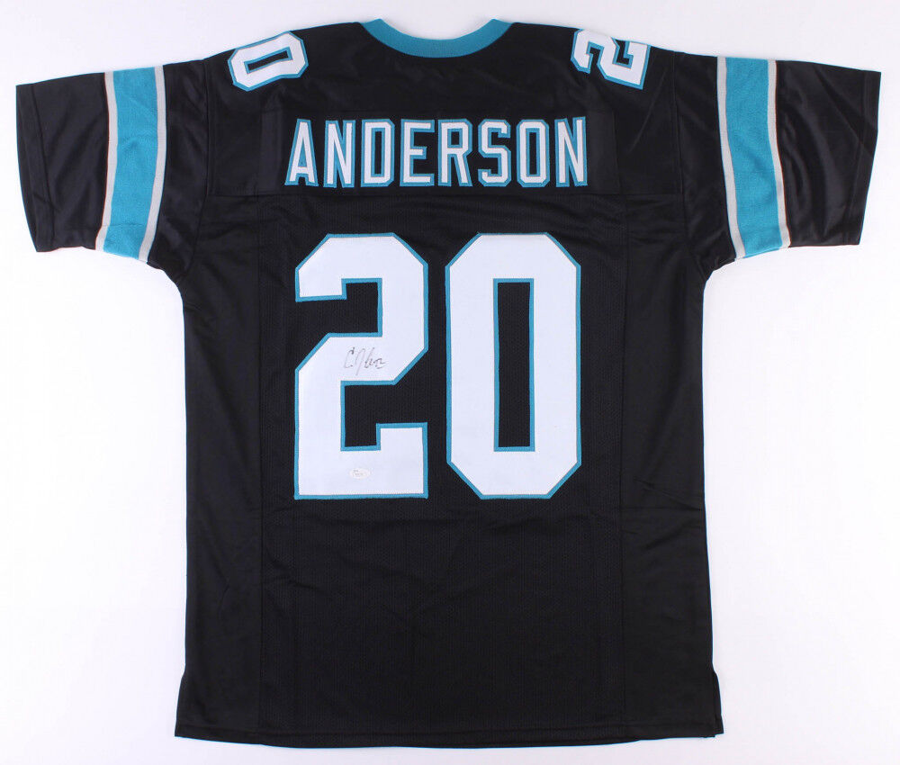C J. Anderson Signed Panthers  Jersey (JSA) Super Bowl "L" Champ / Running Back