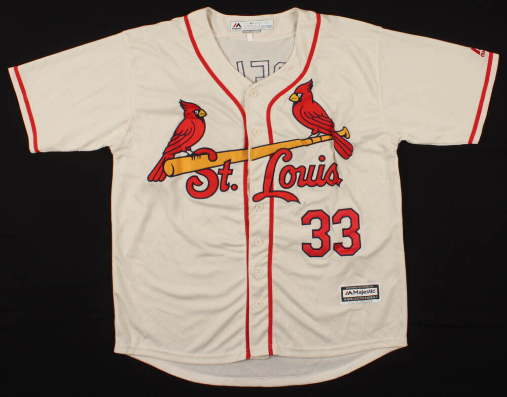 David Bell Signed Cardinals Majestic Jersey (JSA COA) St Louis Infield 1995–1998