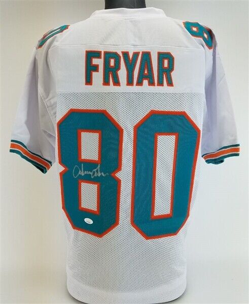Irving Fryar Signed Miami Dolphins Jersey (JSA COA) Super Bowl XX Wide Receiver