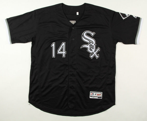 Paul Konerko Autographed Signed Chicago White Sox White Throwback Majestic  Replica Baseball Jersey