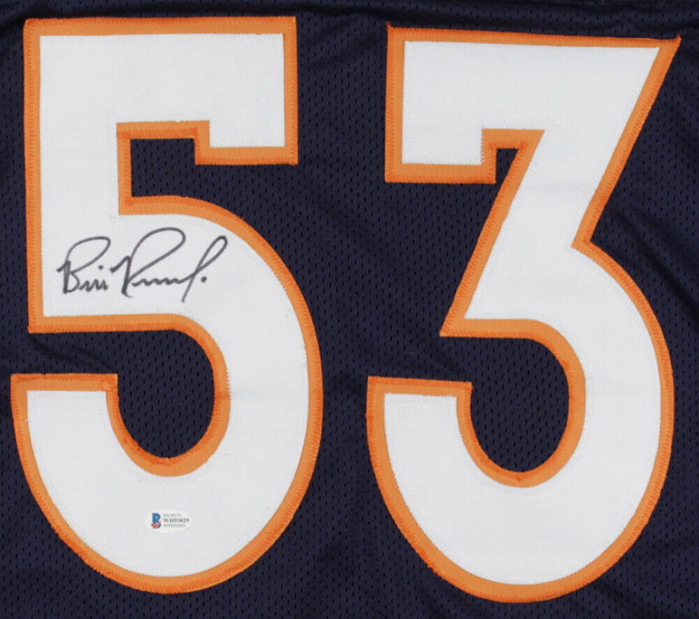 Bill Romanowski Signed Denver Broncos Jersey (Beckett Holo) 4xSuper Bowl Champ