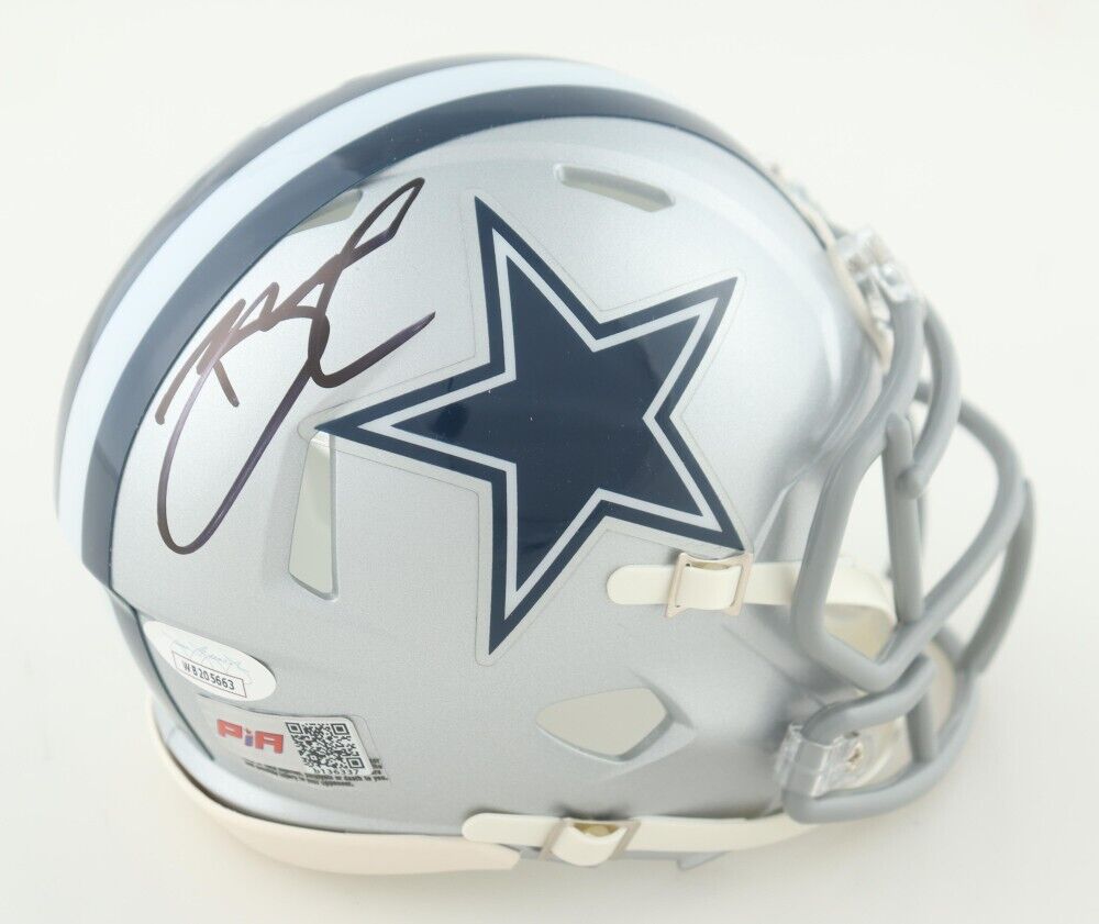 Brandin Cooks Signed Dallas Cowboys Mini Helmet (JSA COA) 2014 1st Rnd Draft Pck