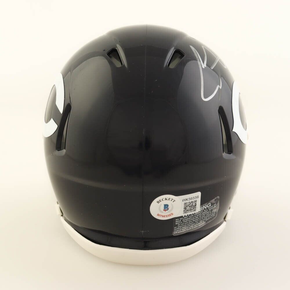Cole Kmet Signed Bears Throwback Mini Helmet (Beckett COA) Chicago 1st Rnd Pick