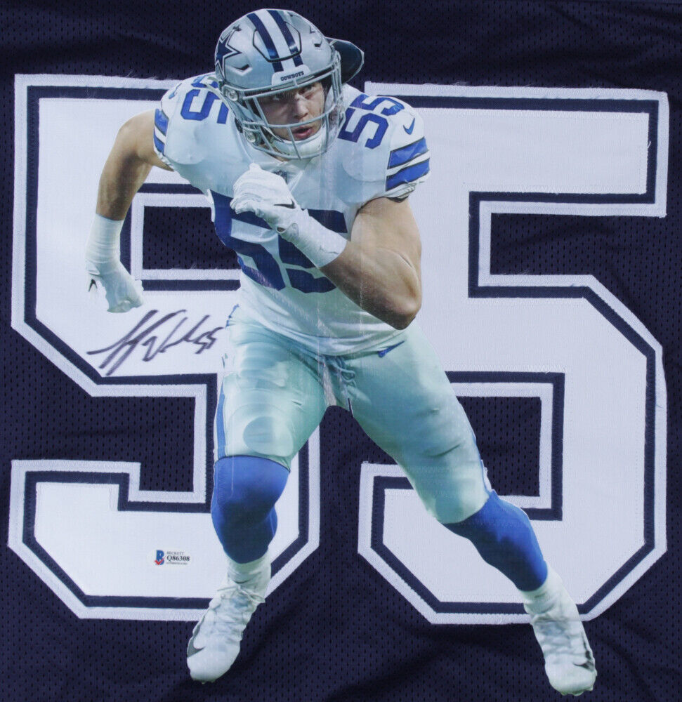 Leighton Vander Esch Signed Cowboys Jersey (Beckett COA) Dallas 2018 #1 Drft Pk