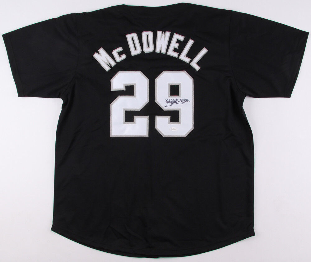 Jack McDowell Signed White Sox Black Jersey (JSA COA) 3×All-Star (1991–1993)