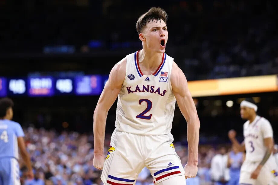 Christian Braun Signed Kansas Jayhawks Jersey (JSA) Denver Nuggets 1st Round Pck