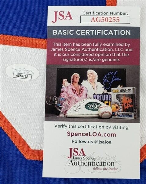 Butch Goring Signed New York Islanders Jersey (JSA COA) 4xStanley Cup Champion