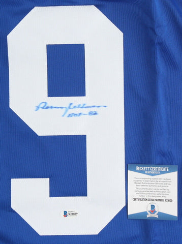 Norm Ullman Signed Toronto Maple Leafs Jersey Inscribed "HOF - 82" (Beckett COA)