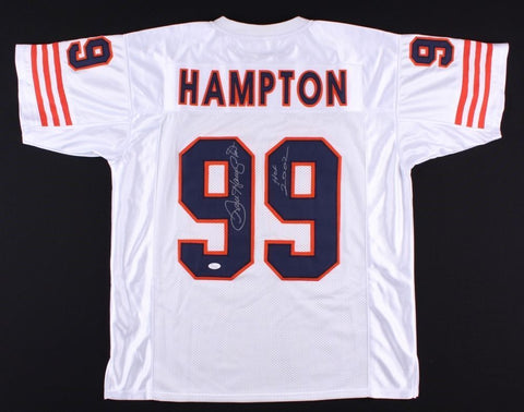 Dan Hampton Signed Chicago Bears Jersey Inscribed HOF 2002 (JSA COA) 1985 Bears