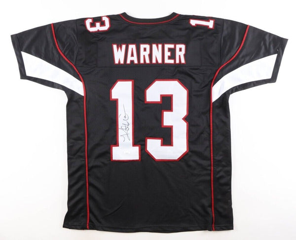 Kurt Warner Signed Arizona Cardinals Black Jersey (JSA) Super Bowl XLI –