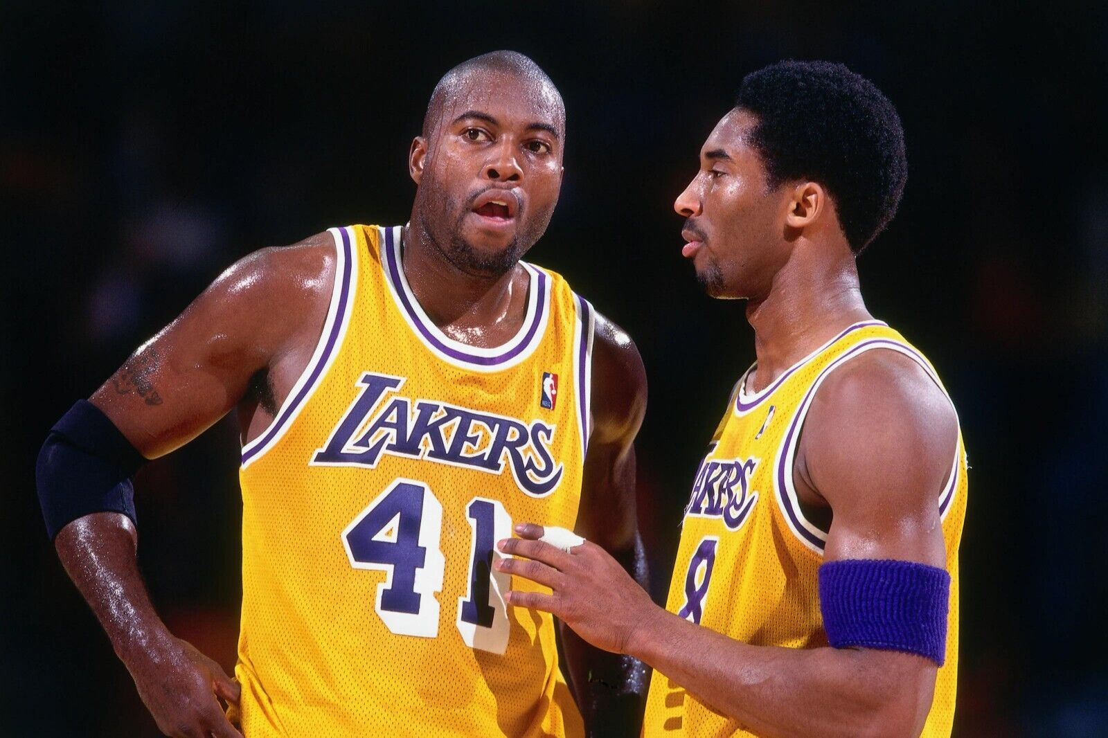 Glen Rice Signed Los Angeles Lakers Yellow Home Jersey (Beckett) 2000 NBA Champs