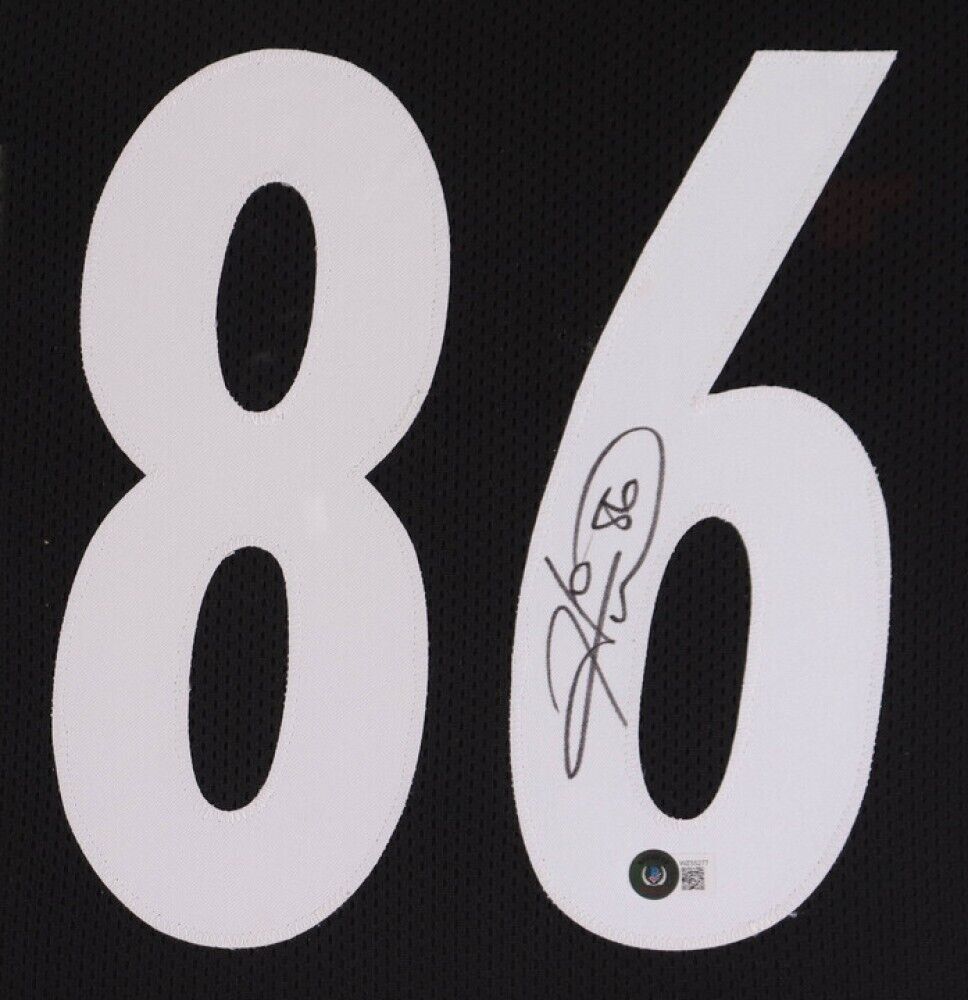 Hines Ward Signed Pittsburgh Steelers 31"x 36" Custom Framed Jersey (Beckett)