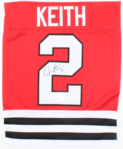 Duncan Keith Signed Chicago Blackhawks #2 Jersey Swatch (Keith COA)
