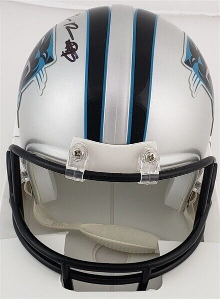 Derrick Brown Signed Carolina Panthers Mini Helmet (JSA COA) Auburn Def. Tackle