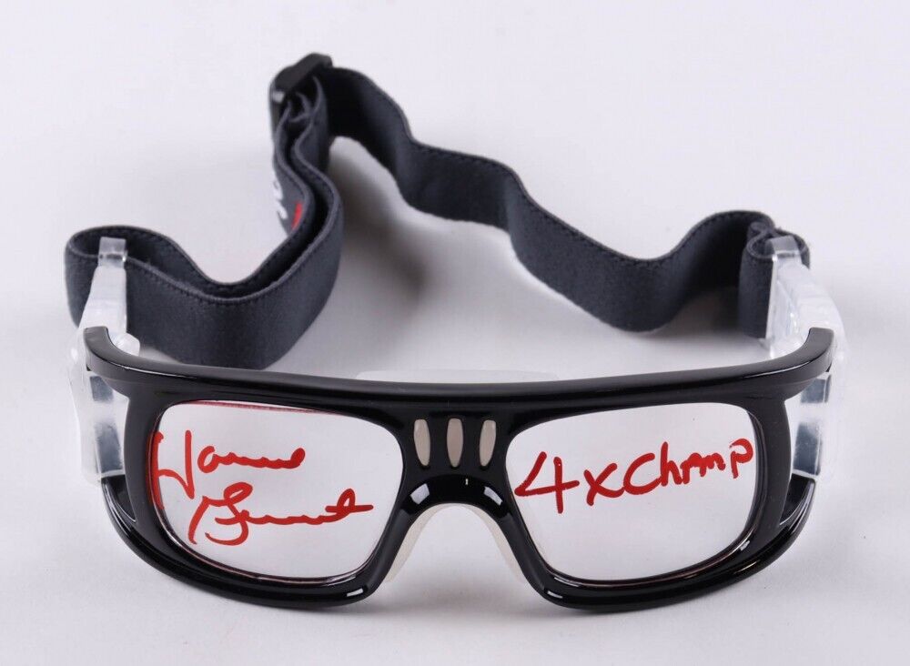 Horace Grant Signed Goggles Inscribed "4x Champ" (JSA) Bulls, Magic, Lakers