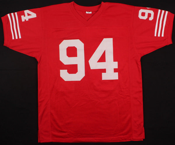 Charles Haley Signed San Francisco 49ers Jersey (PSA COA) 5xSuper