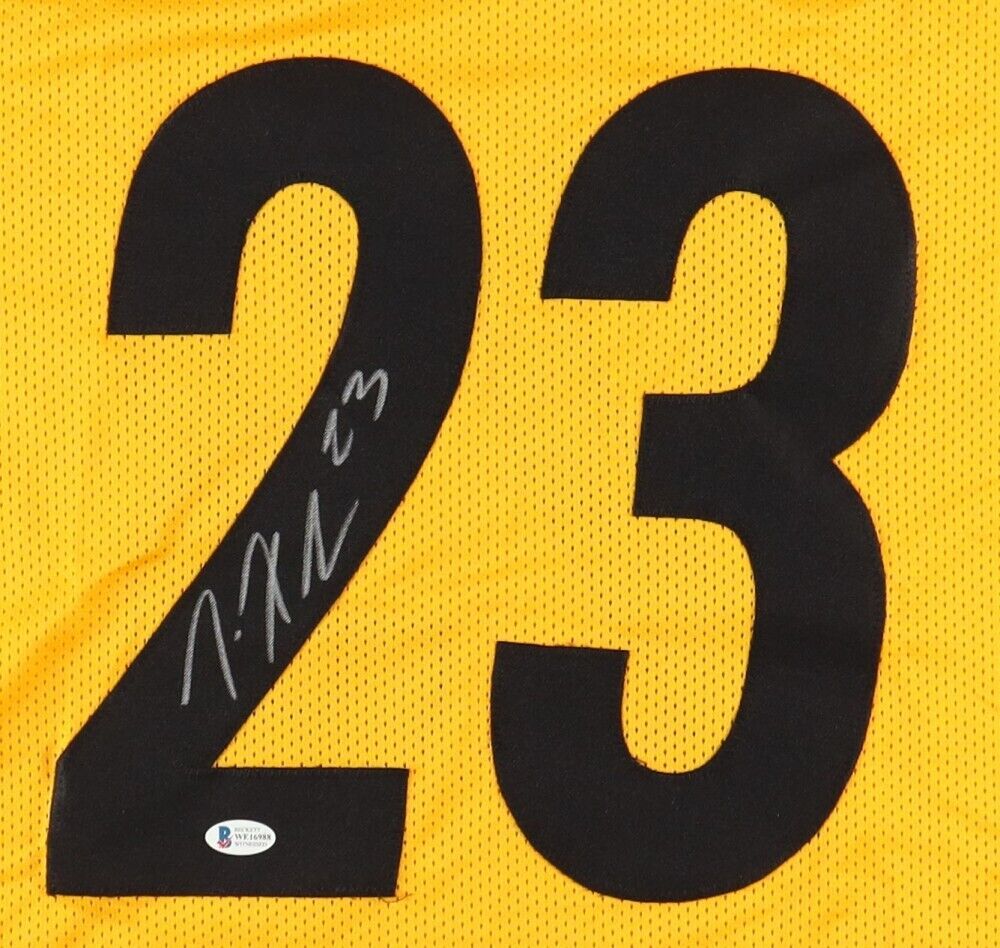 Joe Haden Signed Pittsburgh Steelers Throwback Jersey (Beckett) 3×Pro Bowl D.B.