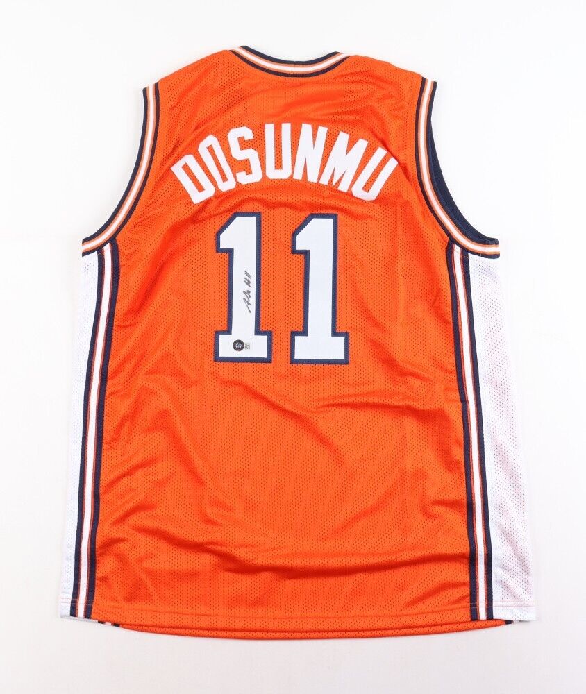Ayo Dosunmu Signed Illinois Fighting Illini Jersey (Beckett) Chicago Bulls Guard