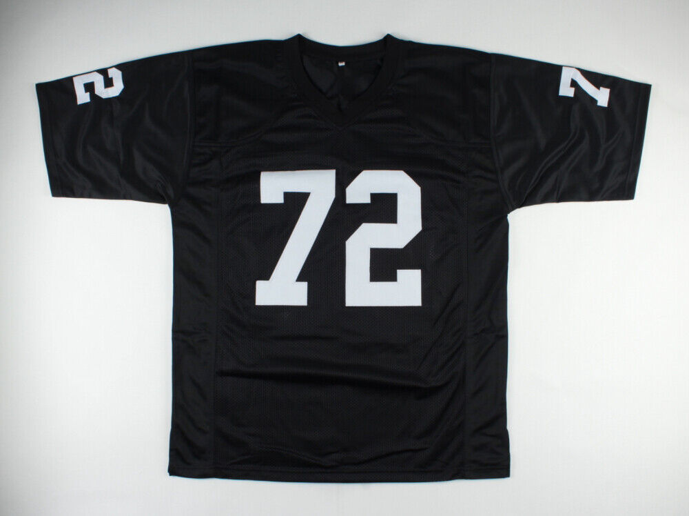 Lincoln Kennedy Signed Oakland Raiders Jersey Inscribed 3xPro Bowl (Beckett COA)