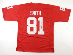 Jackie Smith Signed St Louis Cardinals Jersey (Beckett) Hall of Fame 1994 T.E.