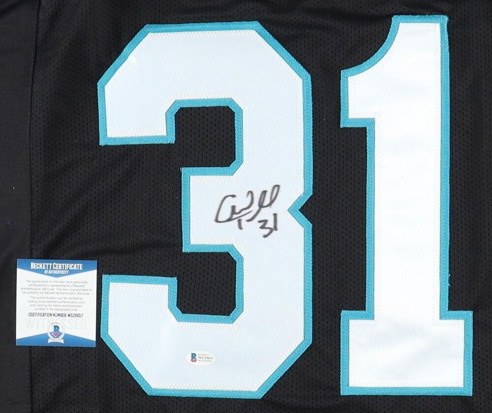 Charles Peanut Tillman Signed Carolina Panthers Jersey (Beckett COA) All Pro D.B