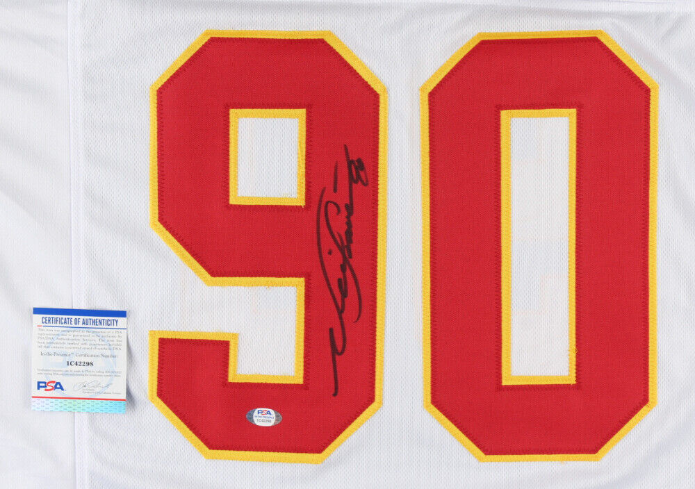 Neil Smith Signed Kansas City Chiefs Jersey (PSA COA) 6×Pro Bowl Defensive End