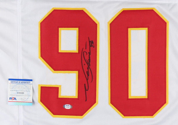 Neil Smith Autographed Signed Kansas City Chiefs Custom #90 White Jersey -  Beckett Authentic