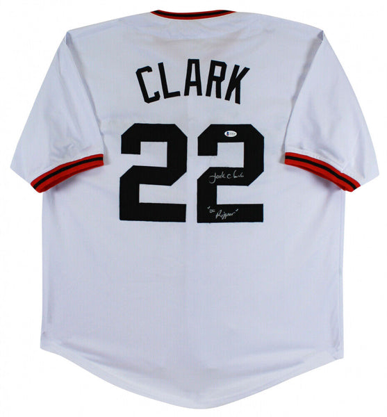 Will Clark Autographed San Francisco Giants Jersey Inscribed Thrill