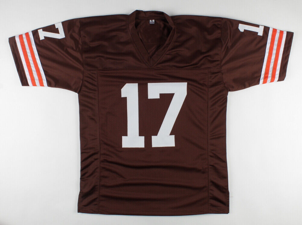 Brian Sipe Signed Cleveland Browns Jersey (Beckett Hologram) Browns QB 1974–1983
