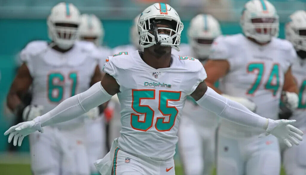 Jerome Baker Signed Miami Dolphins Color Rush Jersey (JSA COA) Ex-Ohio State L.B