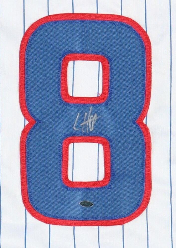 Ian Happ Signed Cubs Jersey (OKAuthentics) Chicago's 2015 #1 Pick 2015 MLB Draft