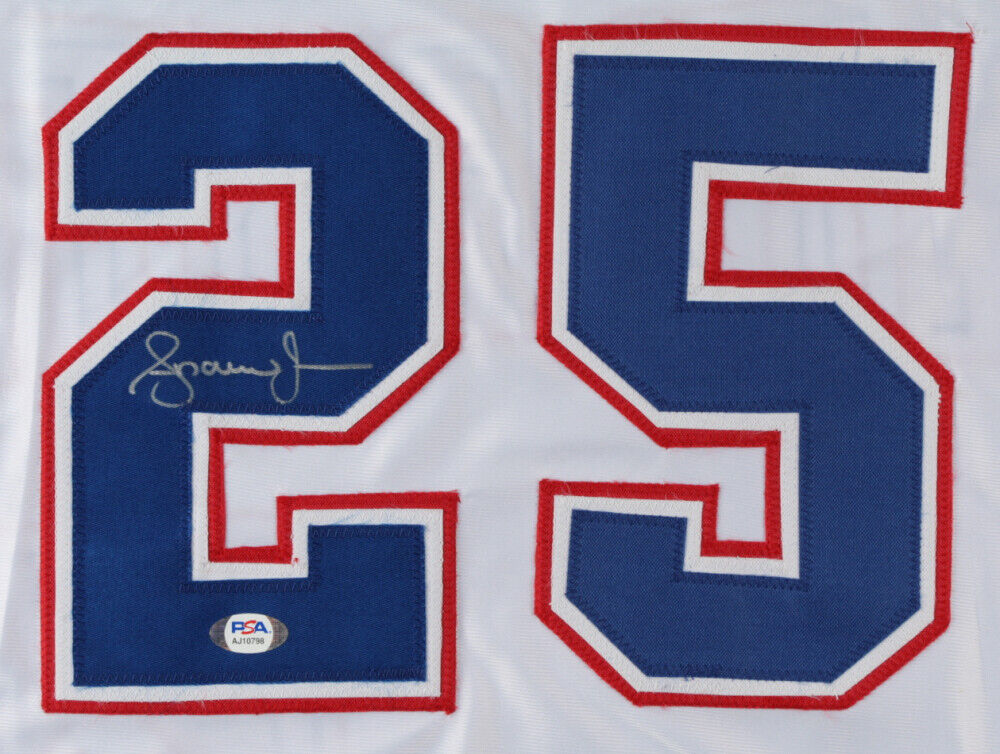 Andruw Jones Signed Atlanta Braves Throwback Early 1970's Style Jersey (PSA COA)