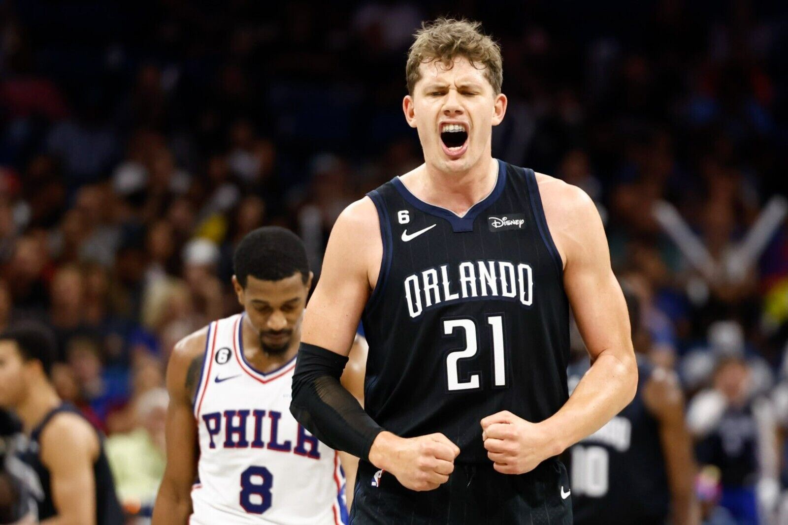 Mo Wagner Signed Magic Jersey (PA COA) Older Brother of Franz - Orlando Teammate