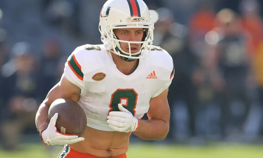 Braxton Berrios Signed Miami Dolphins Jersey (Beckett) Ex Hurricane Receiver