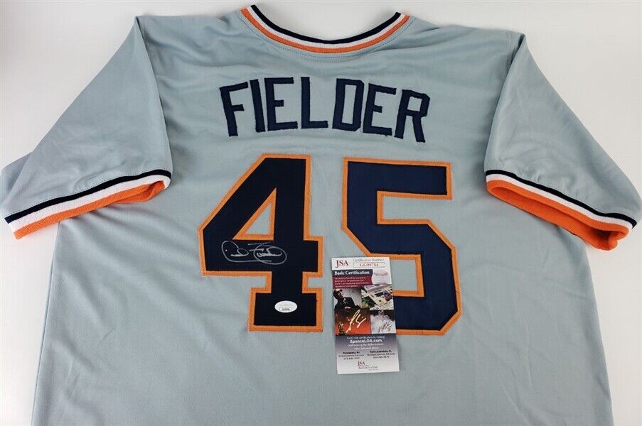 Cecil Fielder Signed Detroit Tigers Jersey (JSA COA) 3×All-Star 1990, 1991, 1993