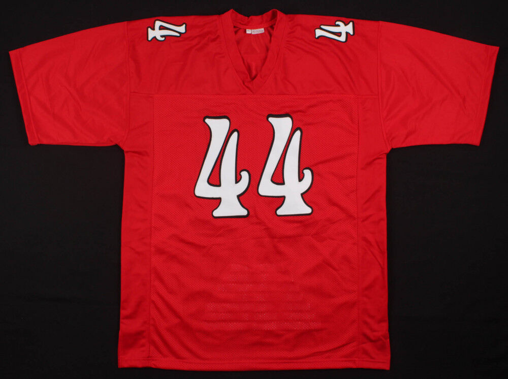 Brian Urlacher Signed New Mexico Lobos Career Stat Jersey (JSA COA) Da Bears