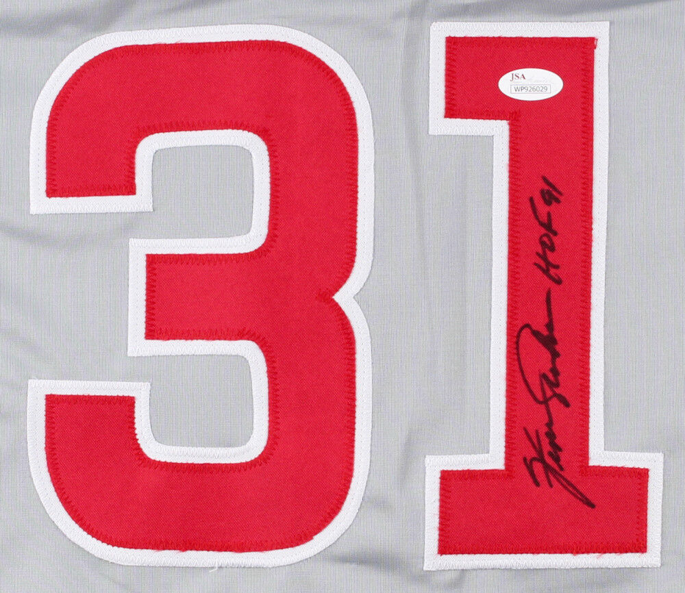 Fergie Jenkins Signed Cubs Jersey Inscribed "HOF 91" (JSA COA) 1969 Chicago Ace