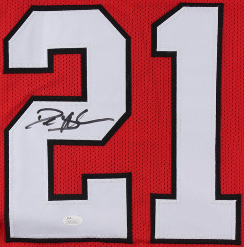 Deion Sanders Signed Atlanta Falcons Jersey (JSA COA) 8×Pro Bowl Defensve Back