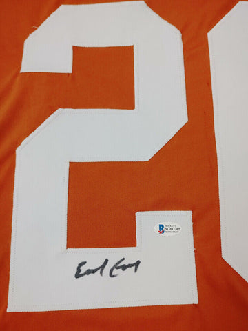 Earl Campbell Signed Texas Longhorns Jersey (Beckett Holo) Oilers All Pro R.B.