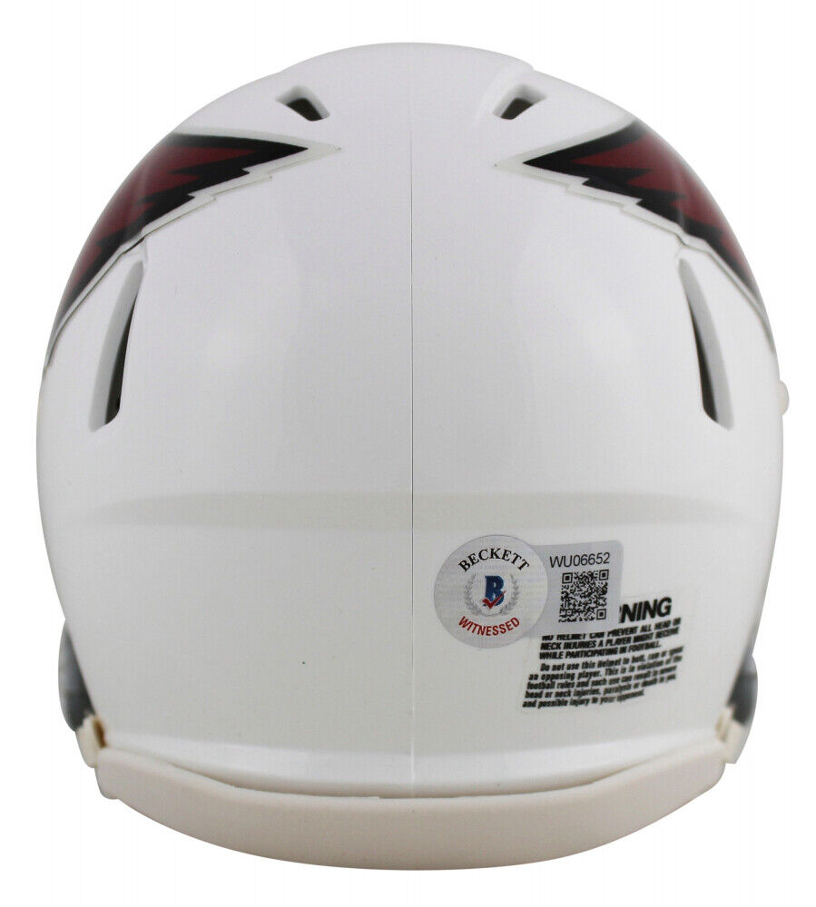 Kurt Warner Signed Arizona Cardinals Mini Helmet (Beckett) 4×Pro Bowl Q.B.