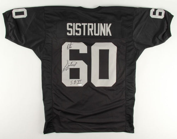 Otis Sistrunk Signed Raiders Jersey Inscribed 'SB XI' (JSA COA) Super –